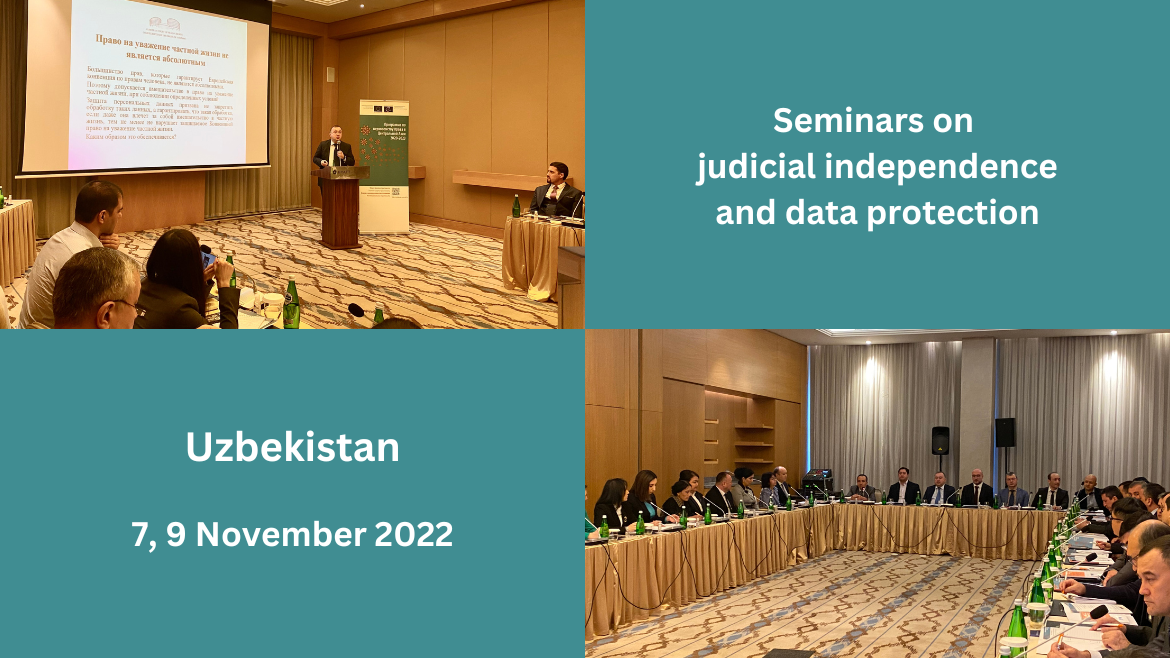 Uzbekistan: Seminars for judges and lawyers on judicial independence and data protection