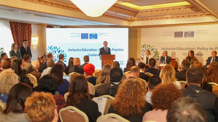 A high-level conference on inclusive education held in Pristina
