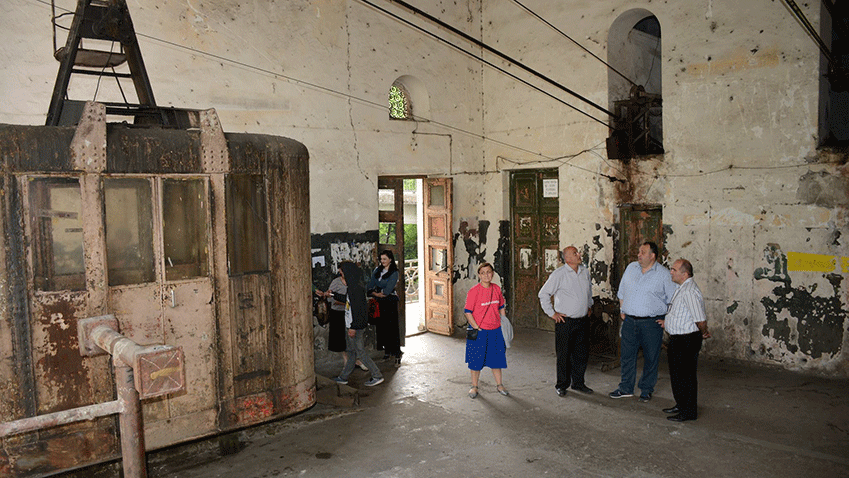 Head of National Tourism Administration visits Chiatura cableway #25